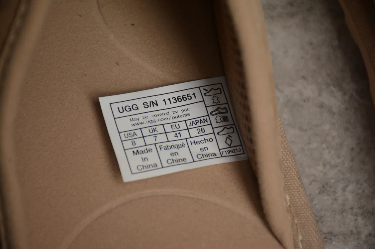 UGG Tasman Beige Suede Slipper 4
