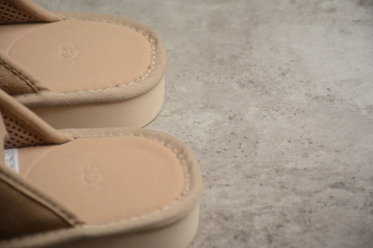 UGG Tasman Beige Suede Slipper 5