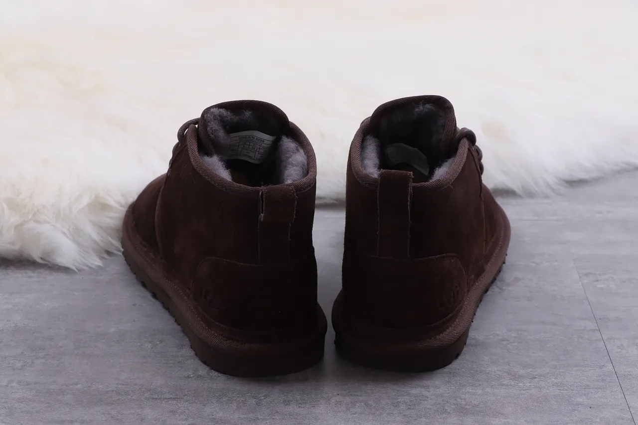 UGG Tasman Brown Suede Shearling-Lined Ankle Boots 9