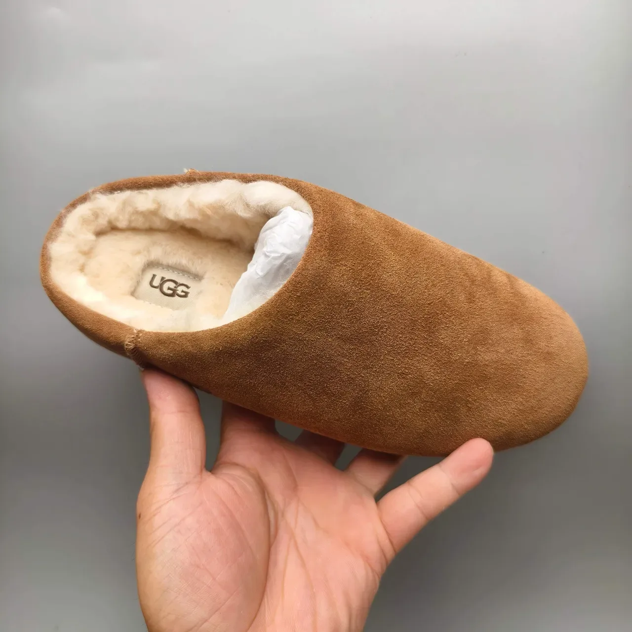 UGG Tasman Brown Suede Shearling-Lined Slippers 3