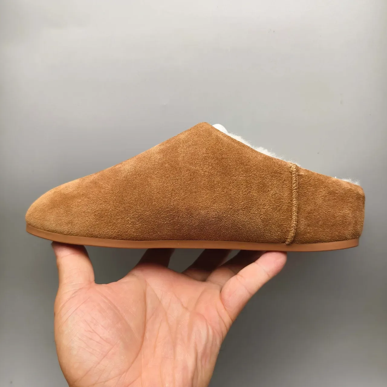 UGG Tasman Brown Suede Shearling-Lined Slippers 7