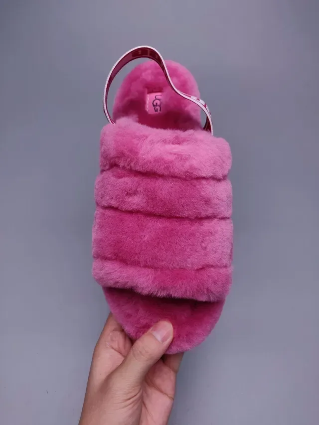 UGG Tasman গোলাপি প্লাশ ফর ফর স্লিপার্স 8