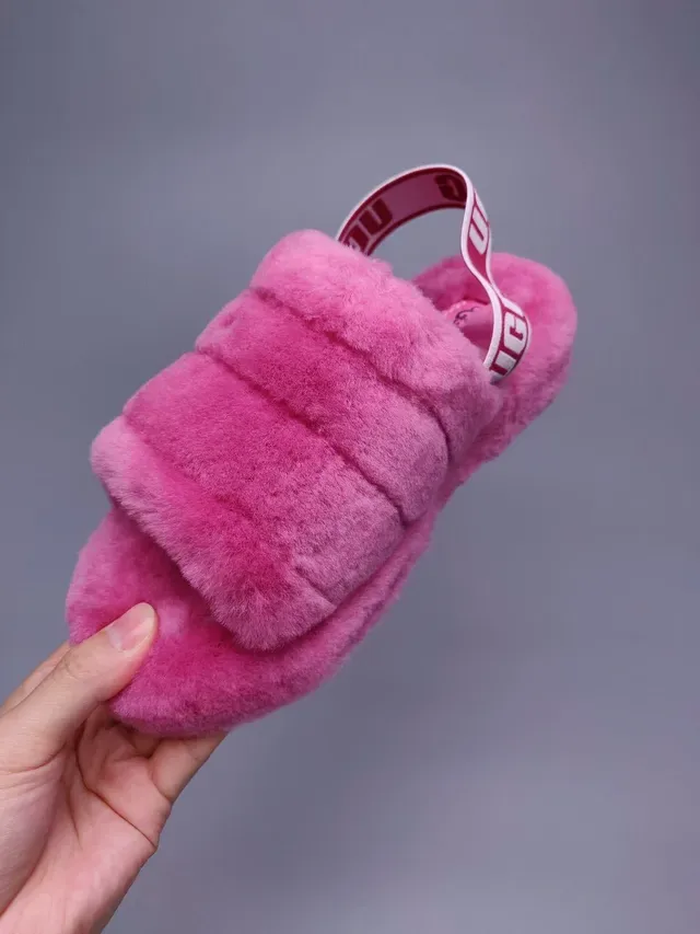 UGG Tasman গোলাপি প্লাশ ফর ফর স্লিপার্স 9
