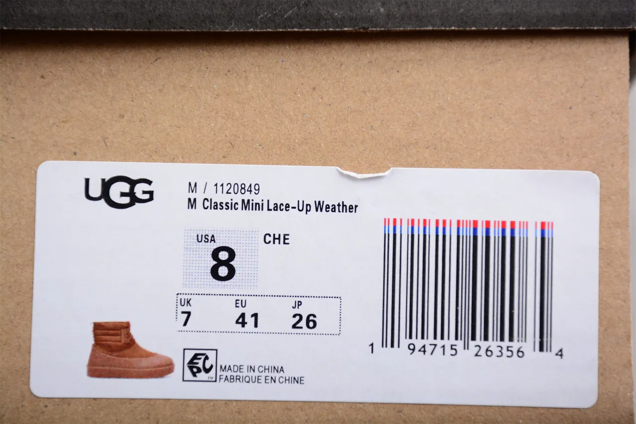 UGG Tasman Tan Quilted Collar Snow Boot 2