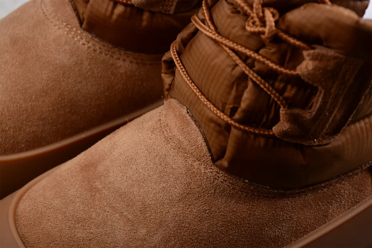 UGG Tasman Tan Quilted Collar Snow Boot 6