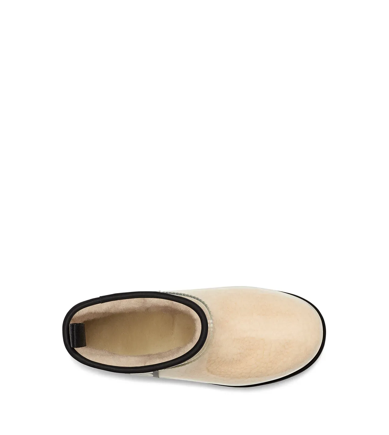 UGG Ultra Mini Bottes de Neige Beige Transparente avec Shearling 4