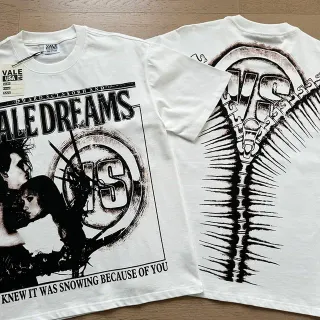 Vale Forever Vale Dreams গ্রাফিক প্রিন্ট সাদা টি-শার্ট