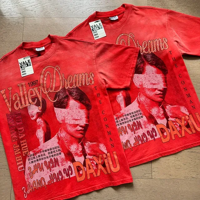 Vale Forever Valley Dreams 1997 লাল গ্রাফিক প্রিন্ট টি-শার্ট 2