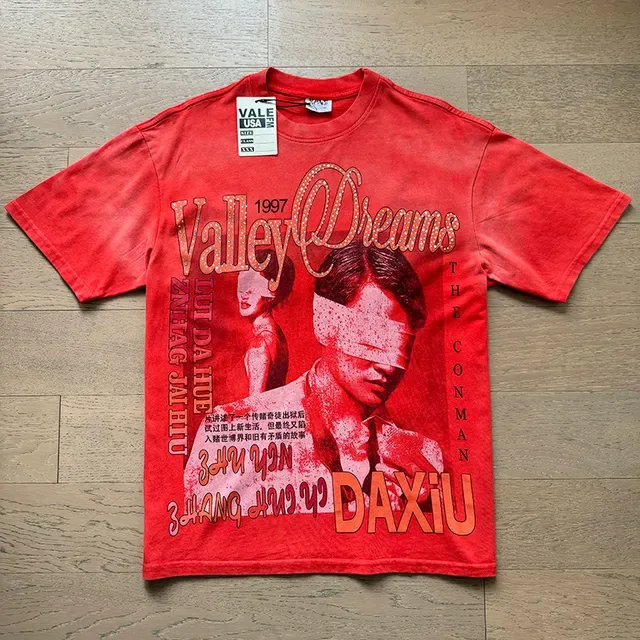 Vale Forever Valley Dreams 1997 লাল গ্রাফিক প্রিন্ট টি-শার্ট 3