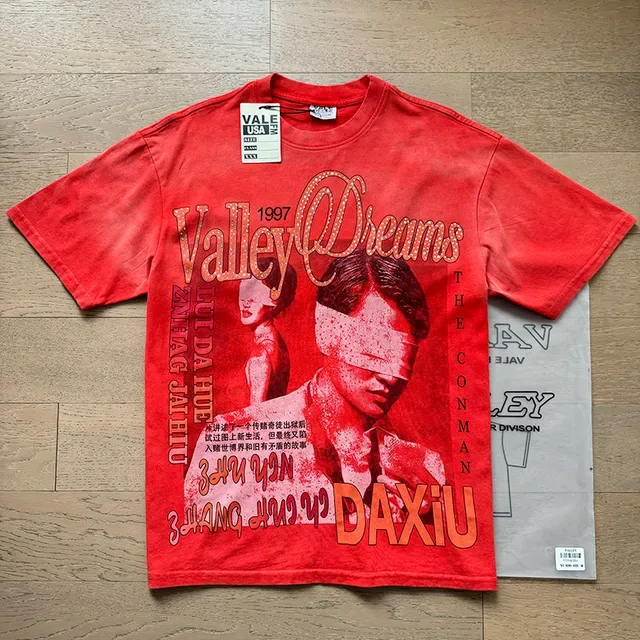 Vale Forever Valley Dreams 1997 লাল গ্রাফিক প্রিন্ট টি-শার্ট 4