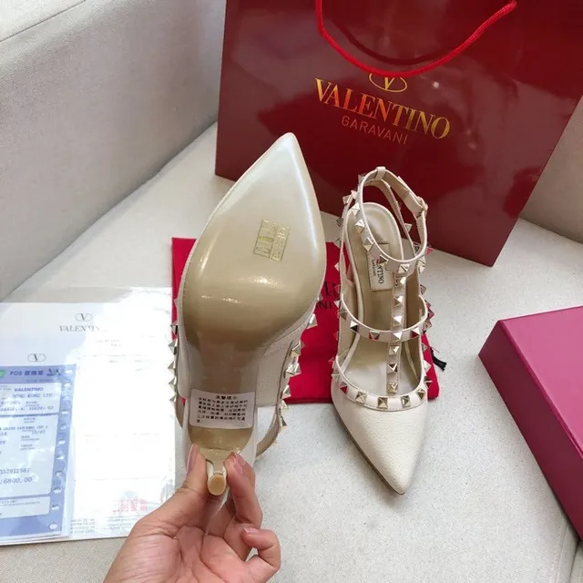 Valentino Rockstud Studded Multi-Strap Pointed-Toe Stilettos 2