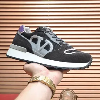 Valentino VLogo Runner zapatillas lifestyle negro plata morado
