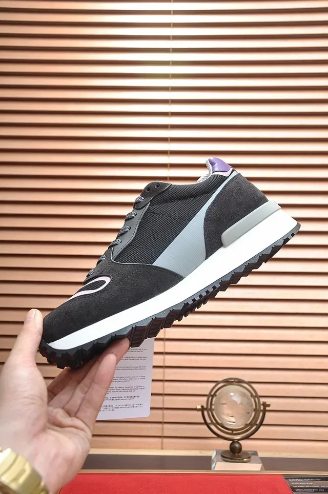 Valentino VLogo Runner tênis lifestyle preto prata roxo 5