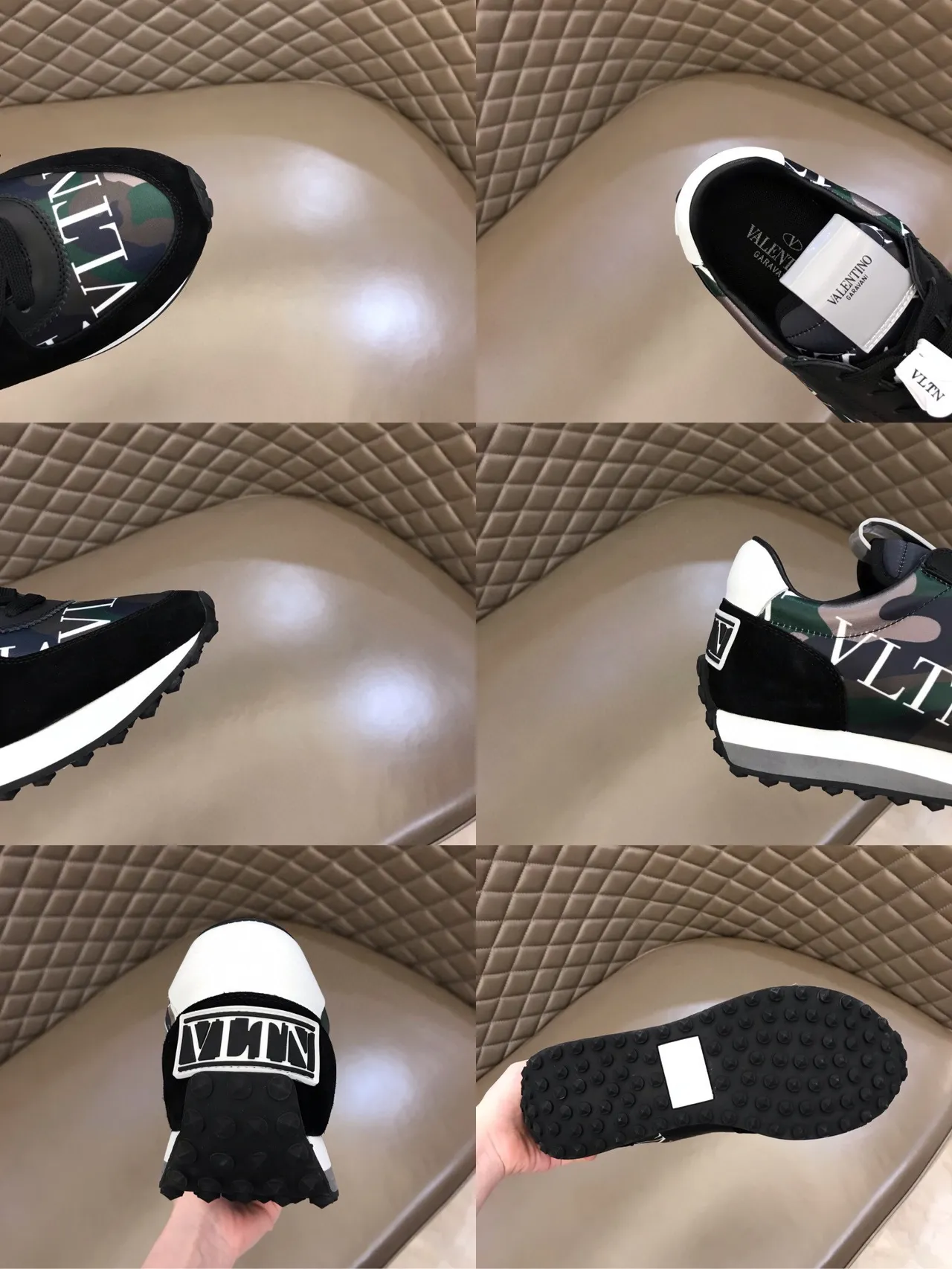 Valentino VLTN Sneakers Lifestyle imprimé Camouflage en Daim 2