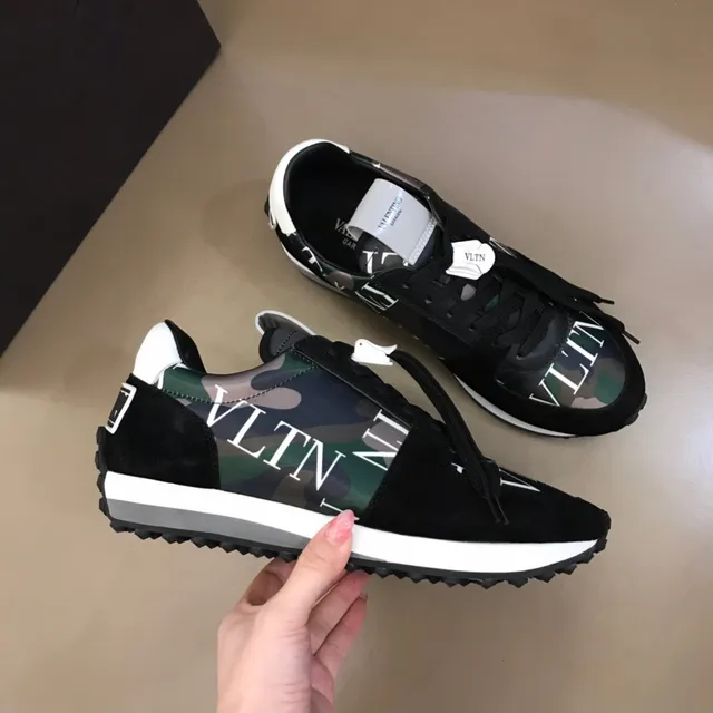 Valentino VLTN Sneakers Lifestyle imprimé Camouflage en Daim 6