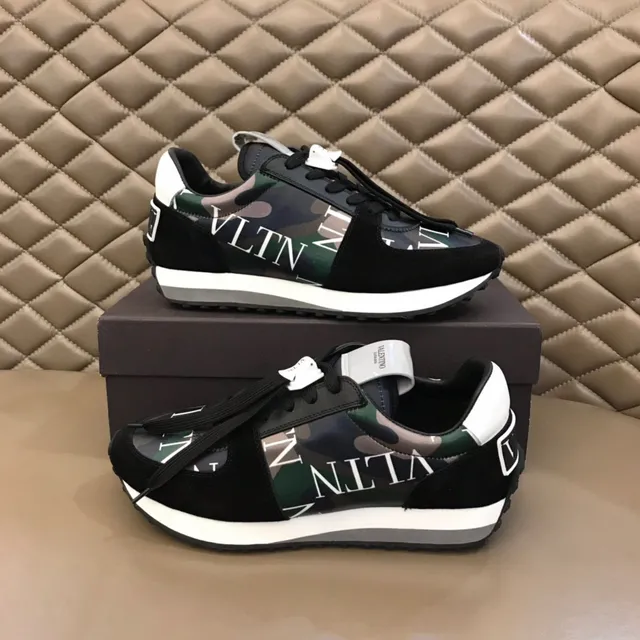 Valentino VLTN Sneakers Lifestyle imprimé Camouflage en Daim 7