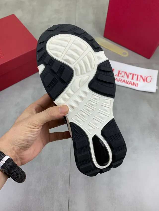 Valentino VLTN Monogram Black Beige Chunky Sneakers 2