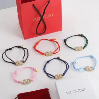 Valentino VLTN Multicolor Gold Cord-Style Adjustable Knot Closure Bracelet