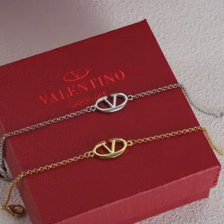 Valentino VLTN Pulsera de cadena con logo oval