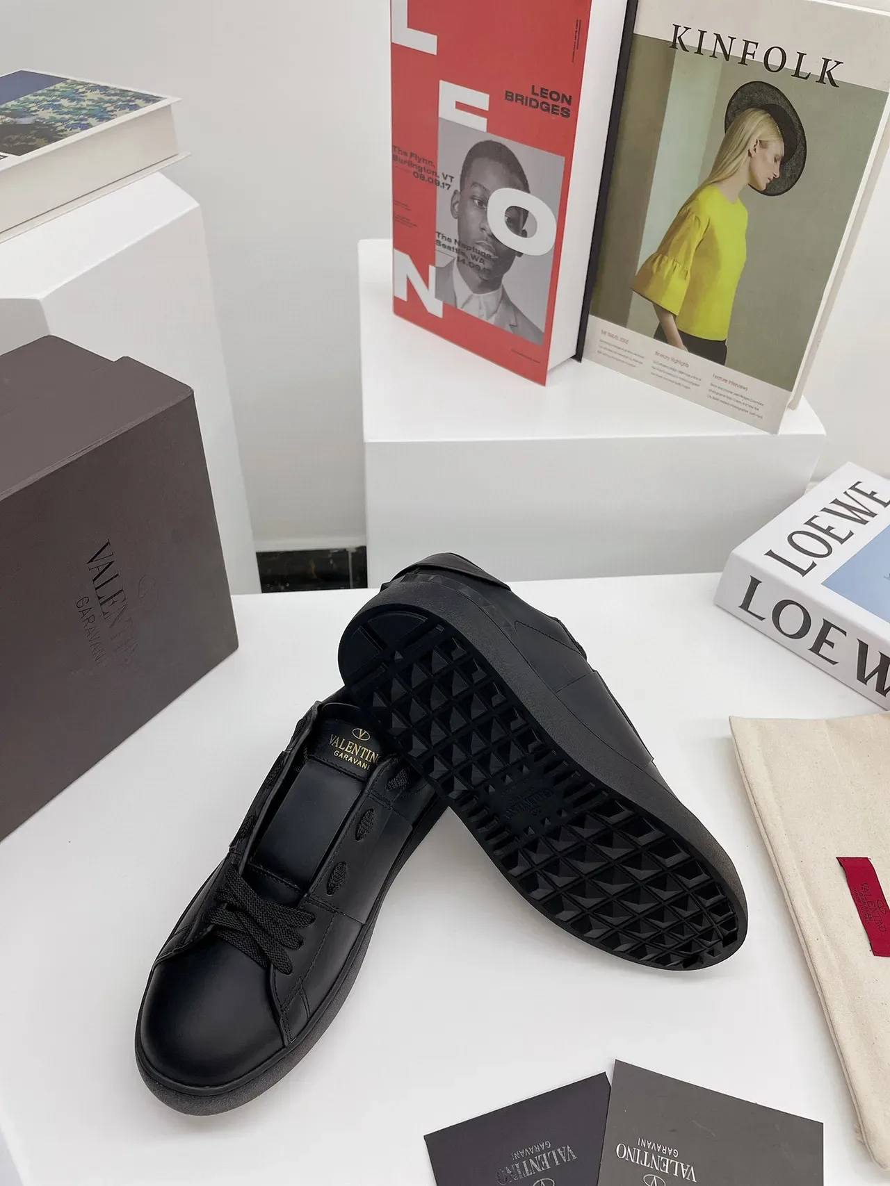 Valentino VLTN Rainbow Logo Black Lifestyle Sneakers 2