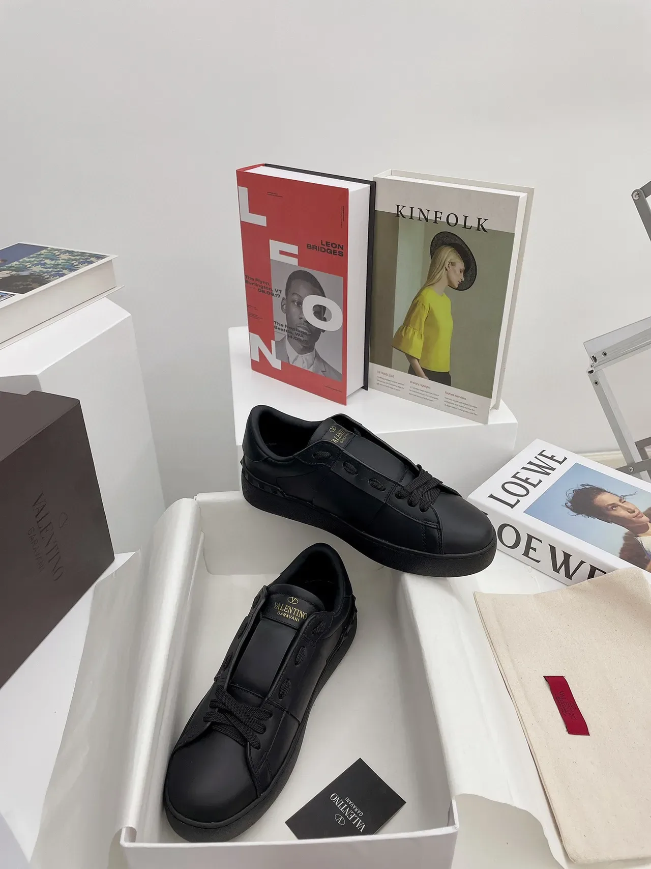 Valentino VLTN Rainbow Logo Black Lifestyle Sneakers 7