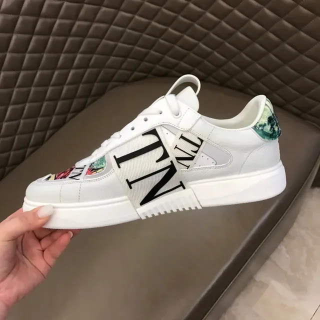 Valentino VLTN White Floral Print Lifestyle Sneakers 3