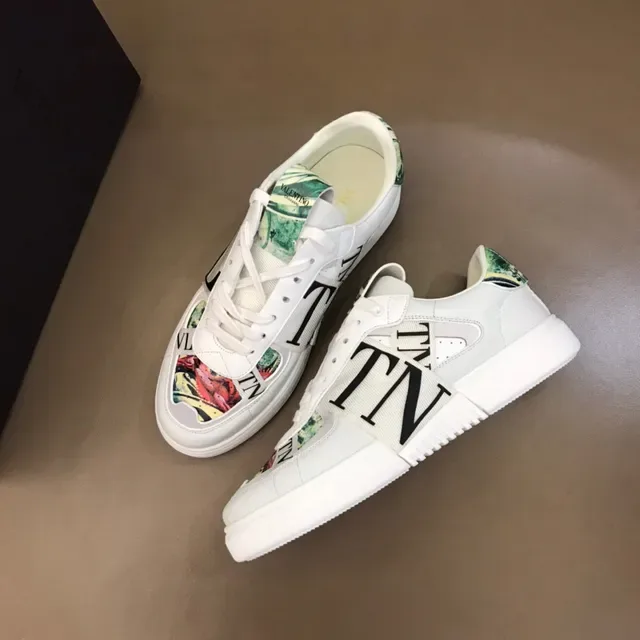 Valentino VLTN White Floral Print Lifestyle Sneakers 8