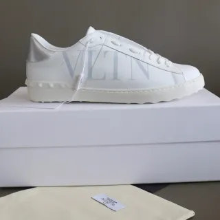 Valentino VLTN White Silver Logo Lifestyle Sneakers