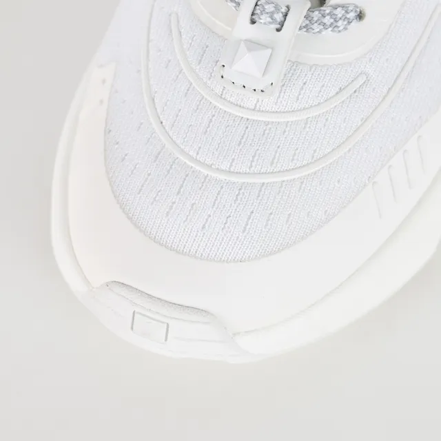 Valentino White Gray Monochrome Sculpted Sole Chunky Sneakers 5