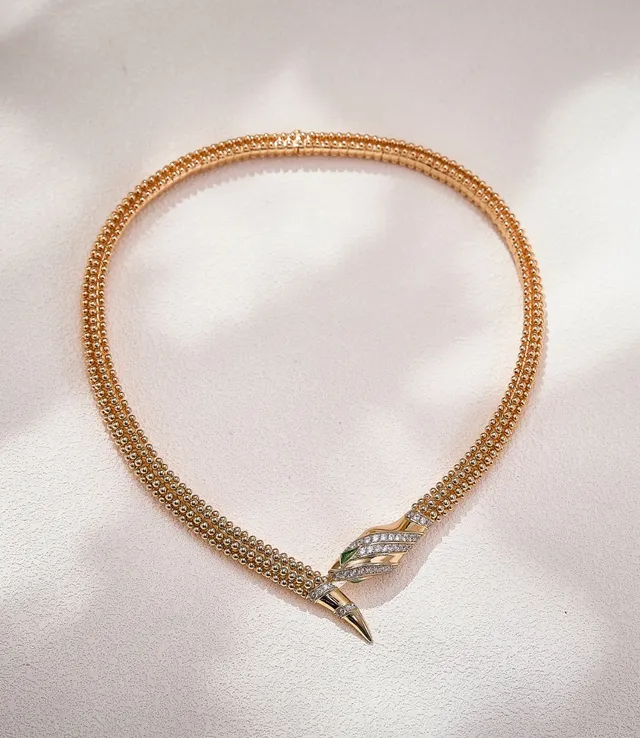 Van Cleef & Arpels Serpent Bohème Collar de Oro con Abalorios Múltiples 6