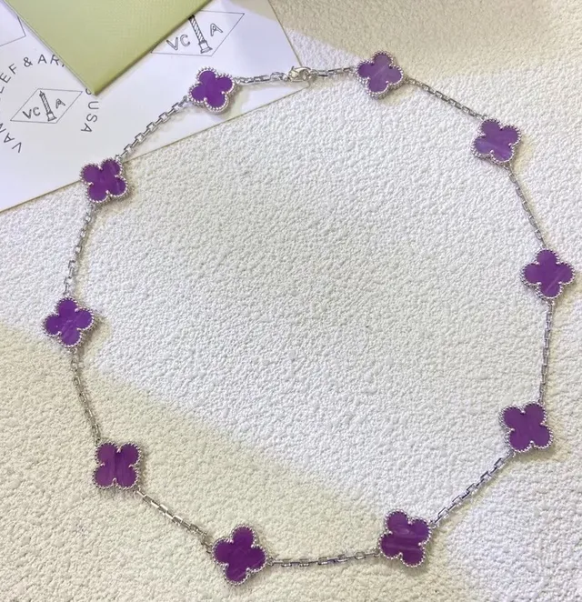 Van Cleef & Arpels Alhambra Collier Quatrefoil Violet Or 3