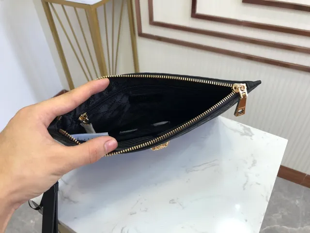 Versace Barocco Embossed Medusa Clutch Black Envelope Clutch 2