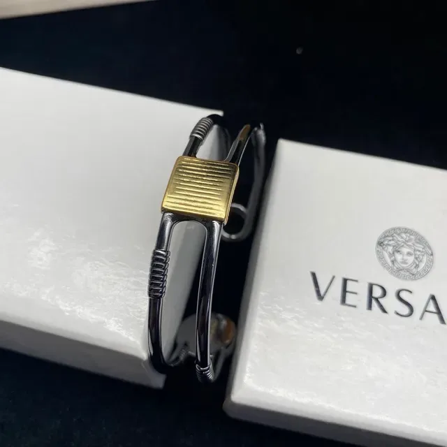 Versace Chain Reaction ডাবল-বার কফ ব্রেসলেট 6