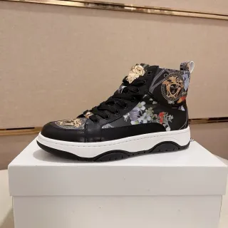 Versace Chain Reaction Floral Print Medusa Hardware Lifestyle Sneakers