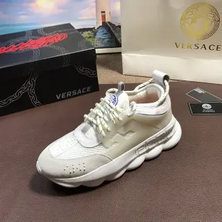 Versace Chain Reaction Off-White 厚底运动鞋