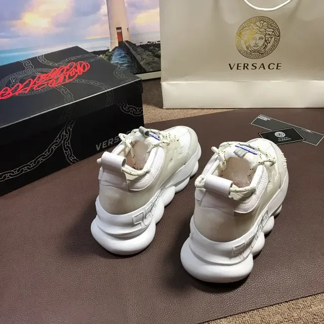 Versace Chain Reaction Off-White Chunky Sneakers 6