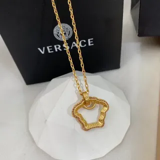Versace Greca Odissea Colgante Cuatro Hojas Tono Dorado