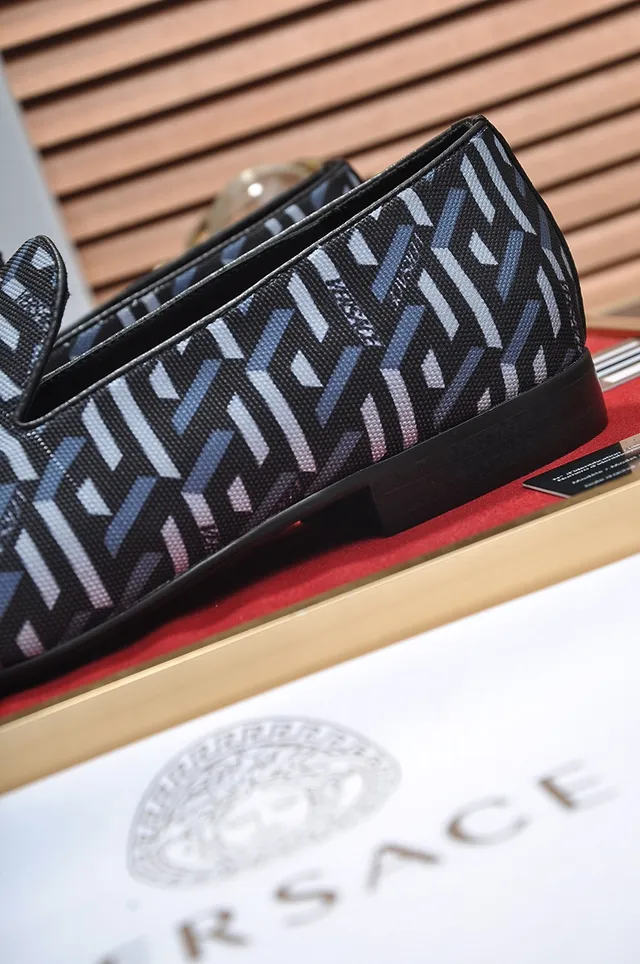 Versace Odissea Geometric Greca Jacquard Loafers 3