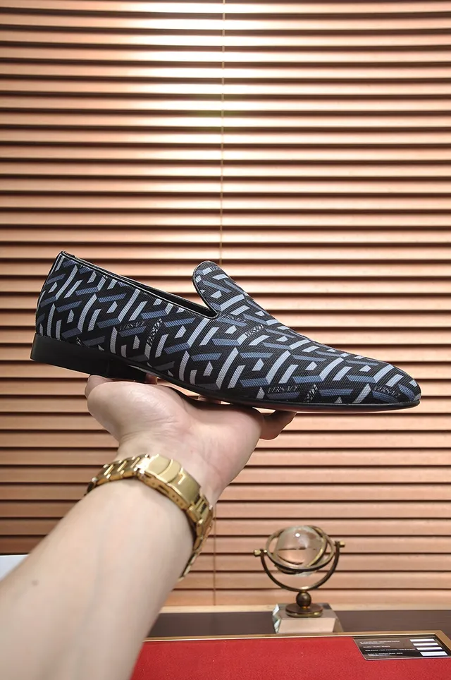 Versace Odissea Geometric Greca Jacquard Loafers 5