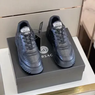 Versace Odissea Zapatillas Lifestyle de Cuero Monocromáticas