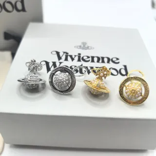 Vivienne Westwood Orb Silver Gold Pearl-Embellished Earrings