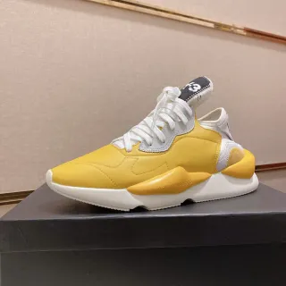 Yohji Yamamoto Yellow White Asymmetrical Layered Upper Sculpted Dual-Density Midsole Lifestyle Sneakers