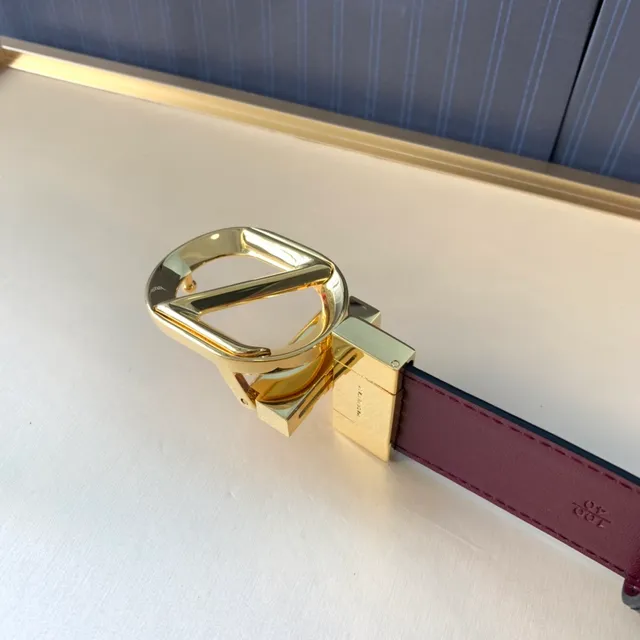 Zegna Noir Bordeaux Réversible Bi-Ton Texturé Extérieur Cuir Ceinture 3