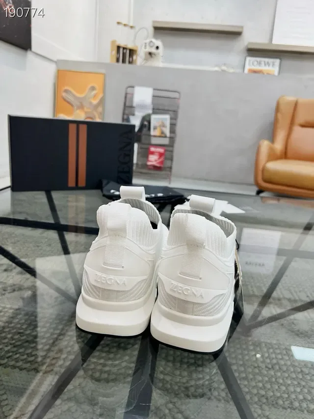 Zegna Oasi Knit Slip-On sneakers lifestyle blancs 2