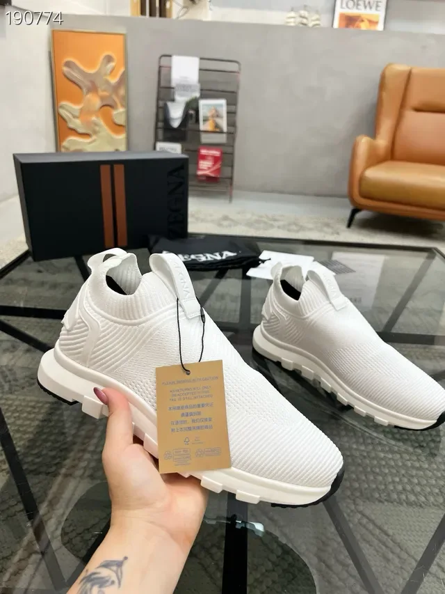 Zegna Oasi Knit Slip-On sneakers lifestyle blancs 6