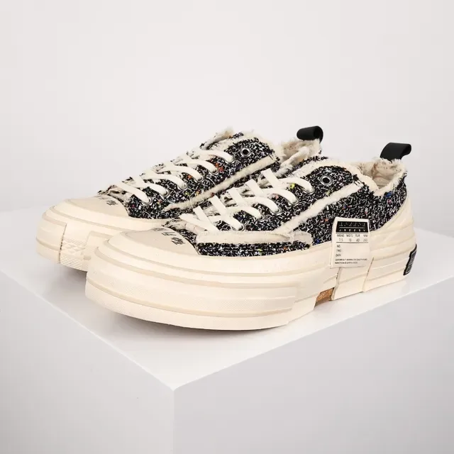 1017 ALYX 9SM Black Beige Tweed Upper Layered Rubber Sole Lifestyle Sneakers 2