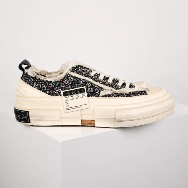 1017 ALYX 9SM Black Beige Tweed Upper Layered Rubber Sole Lifestyle Sneakers 3