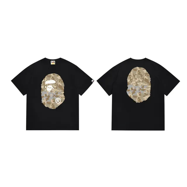 A Bathing Ape ABC Camo Ape Head Black T-Shirt 3