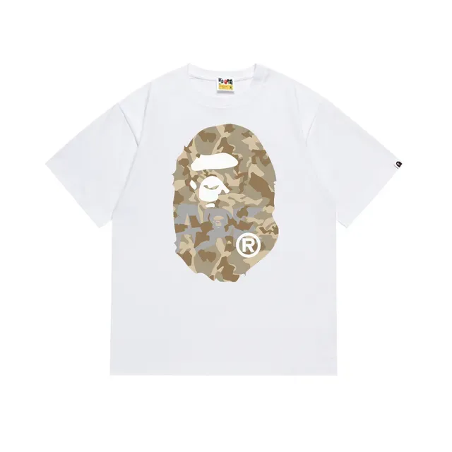 A Bathing Ape ABC Camo Ape Head Black T-Shirt 7