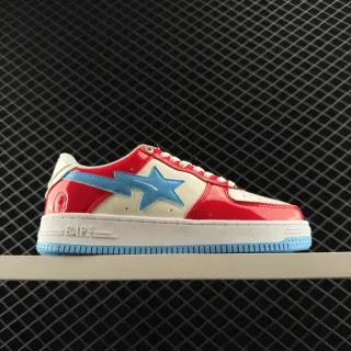 A Bathing Ape BAPE STA Red White Blue Lifestyle Sneakers